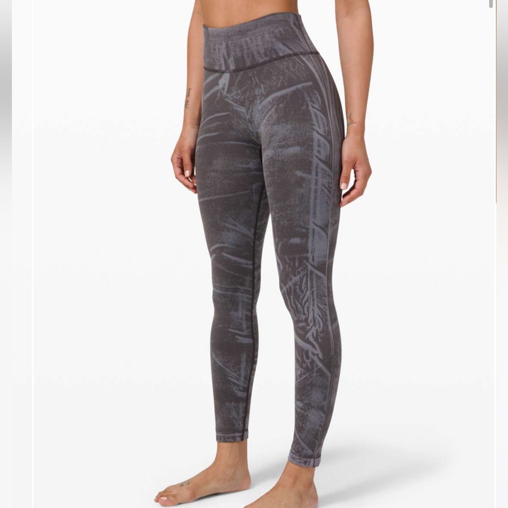 Lululemon Ebb to Street Tight *Wash Stone Wash Graphite Grey
